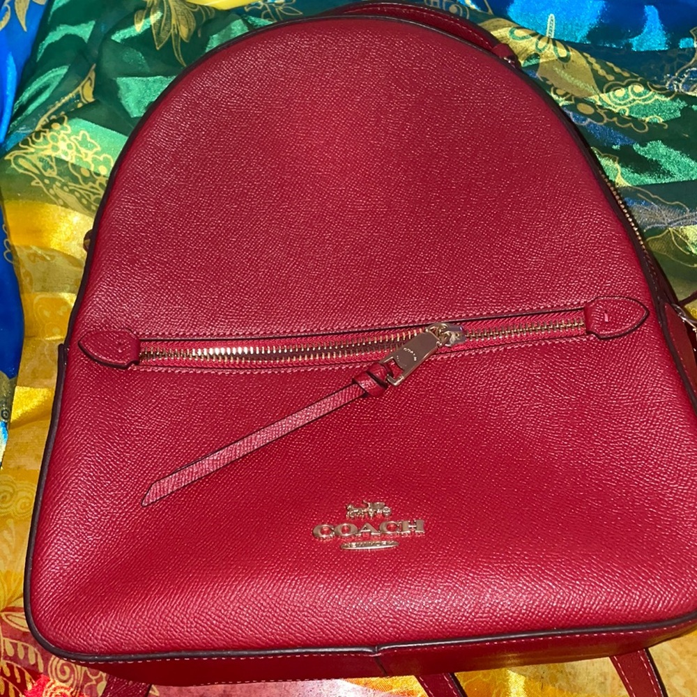 Red Coach Backpack